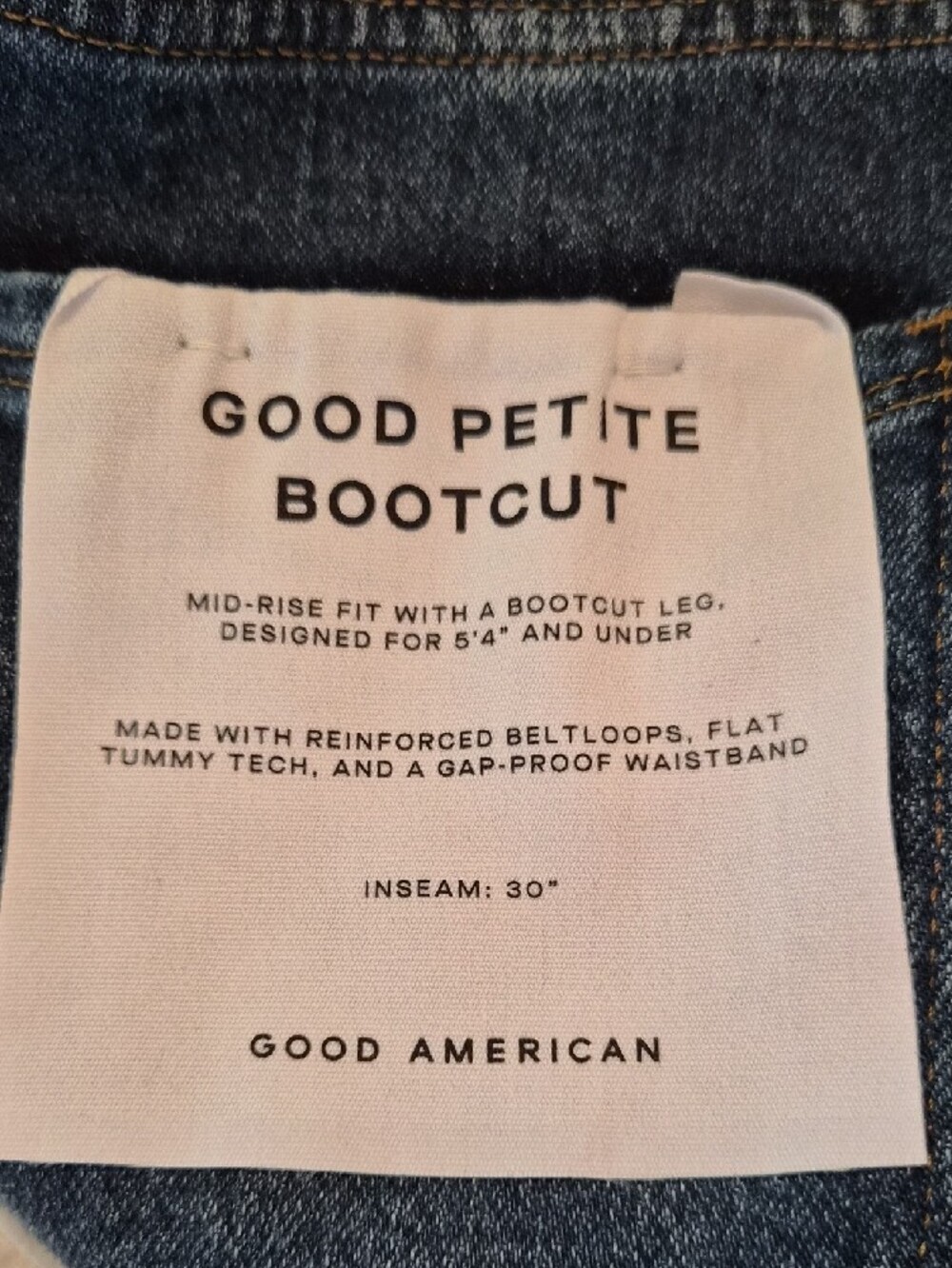 Good American 'Good Petite' Bootcut Jeans Size 10/30 - Picture 4 of 12